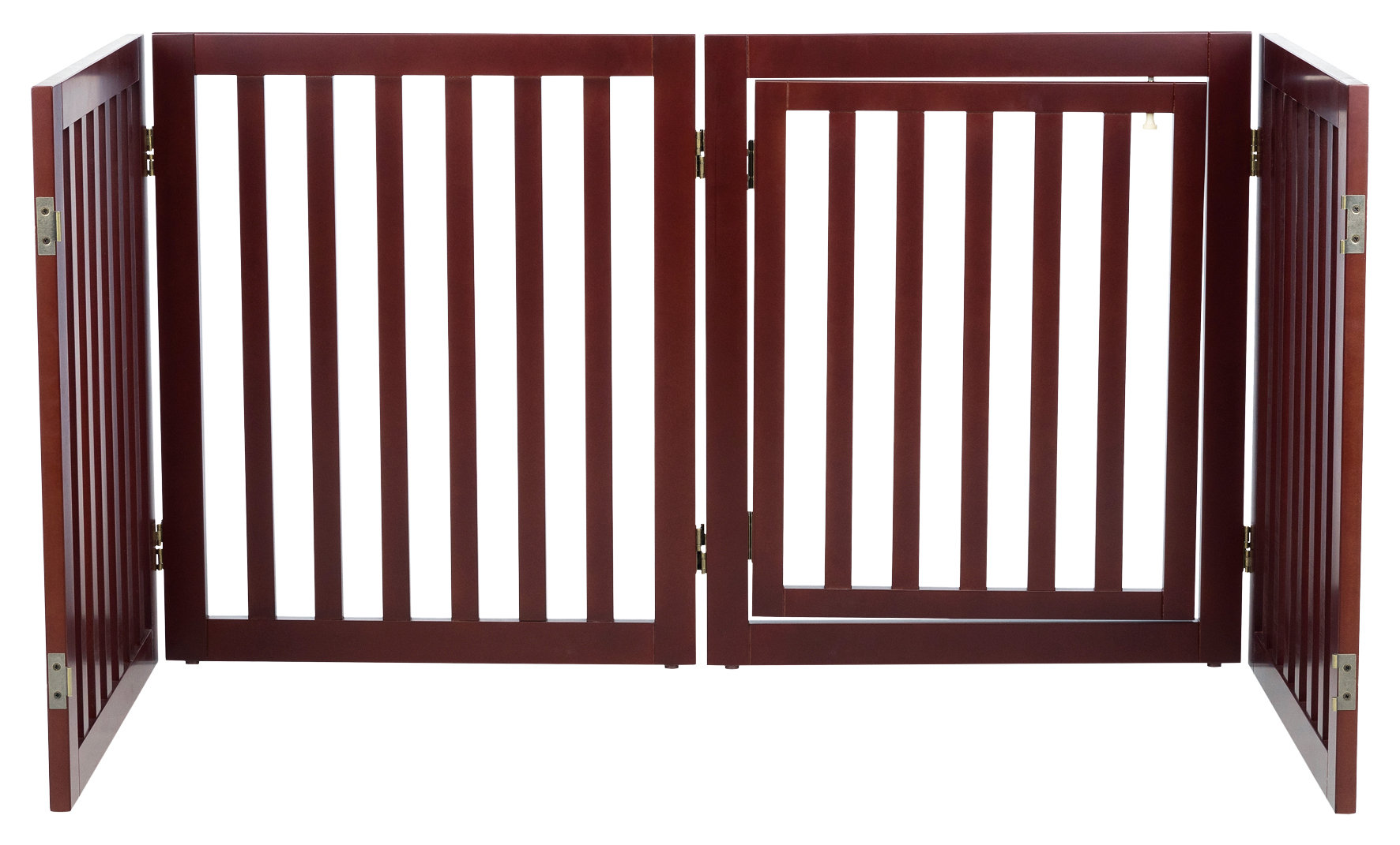 TRIXIE Freestanding 4Panel Pet Gate 24" Tall Foldable Pet Barrier
